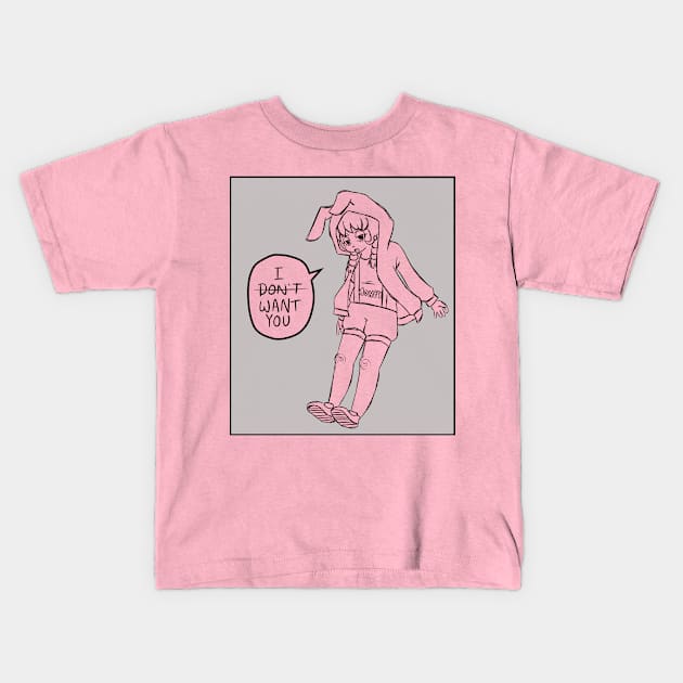 I (Don't) Want You Kids T-Shirt by Alabean